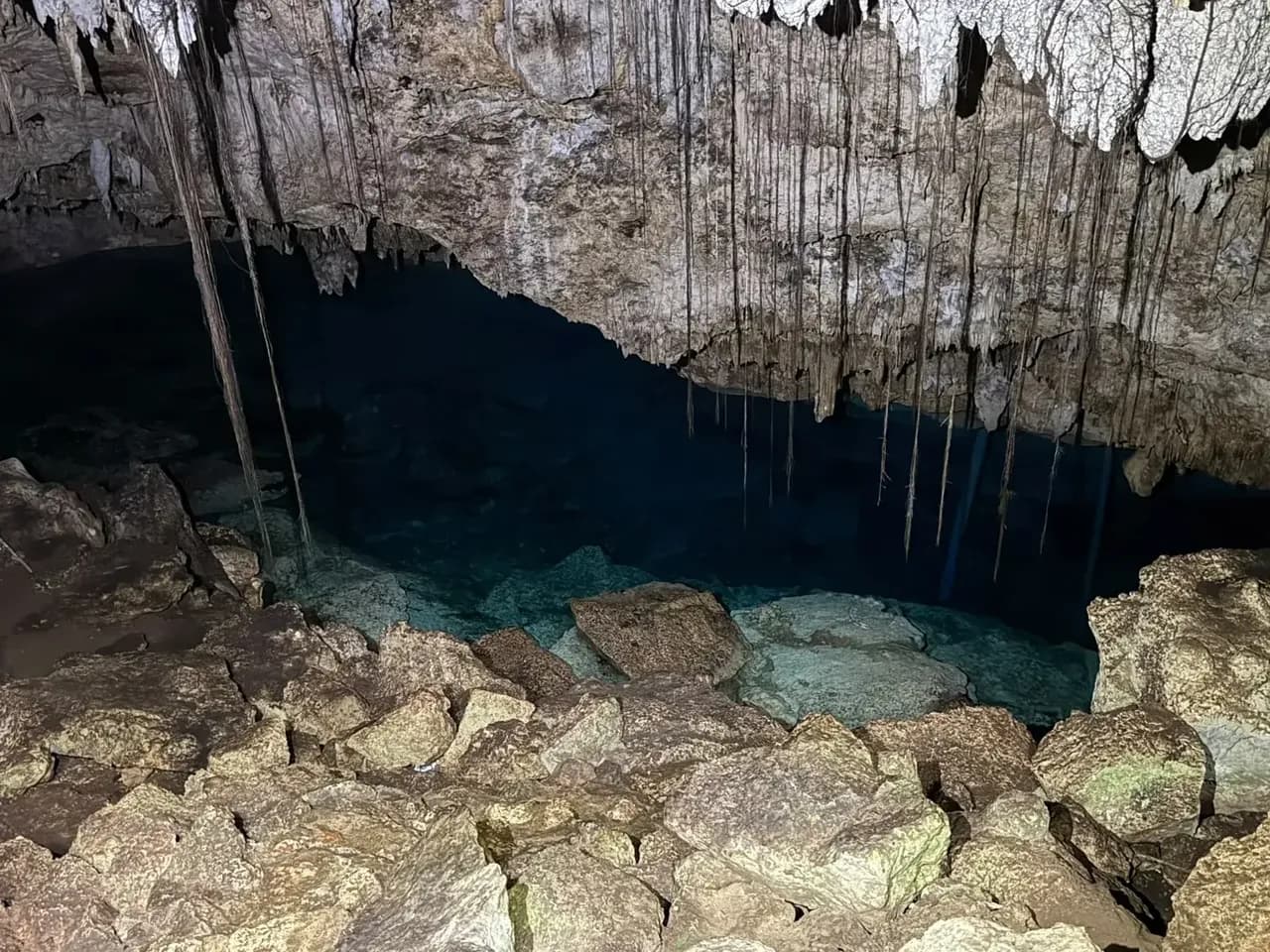 The pool inside El Chicho