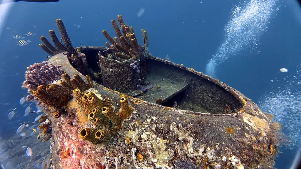 The deck of the St. George at depth