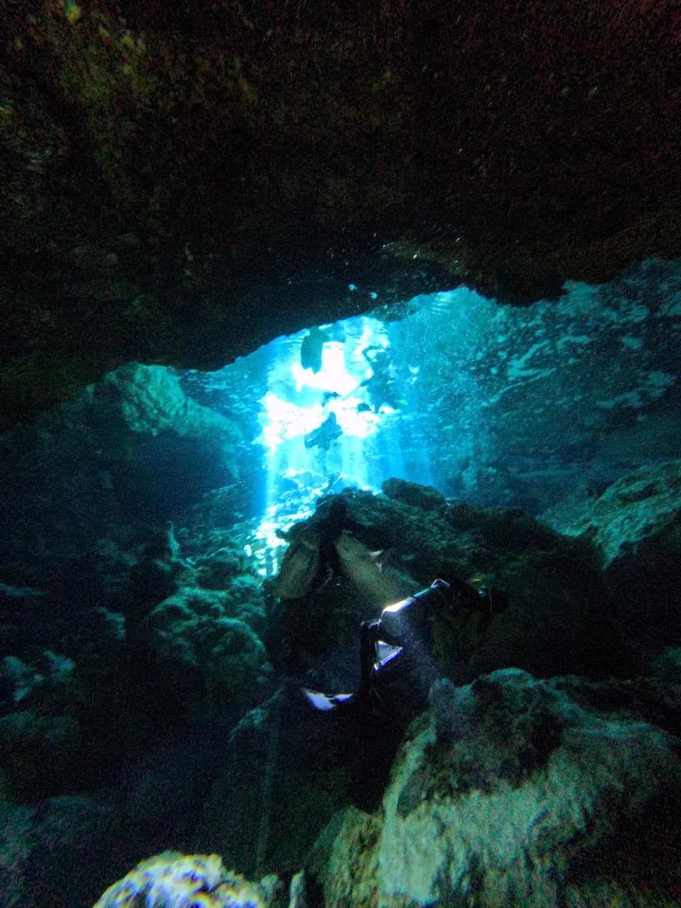 The blue entrance to the system